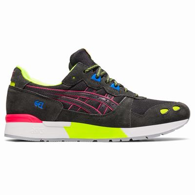 Asics Gel-Lyte - Miesten Tennarit - Syvä Harmaat/Pinkki